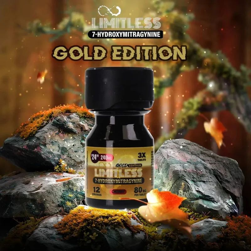 LIMITLESS GOLD EDITION 7-HYDROXY 80MG X 3CT TABLETS JAR