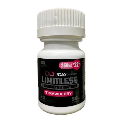 LIMITLESS BLACK EDITION 7-HYDROXY 50MG X 5CT TABLETS JAR LIMITLESS BLACK EDITION 7-HYDROXY 50MG X 5CT TABLETS JAR
