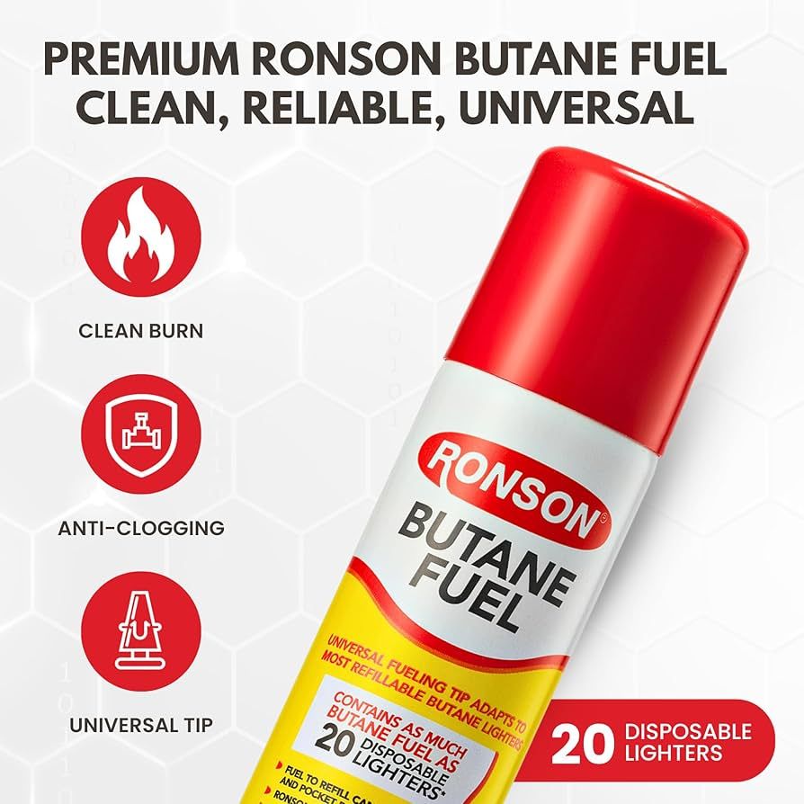 RONSON BUTANE LIGHTER FLUID 75ML RONSON BUTANE LIGHTER FLUID 75ML