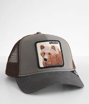 GRIZZLY BEAR TRUCKER BASEBALL CAP