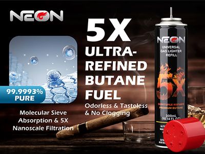 NEON 5X BUTANE LIGHTER GAS 300ML NEON 5X BUTANE LIGHTER GAS 300ML