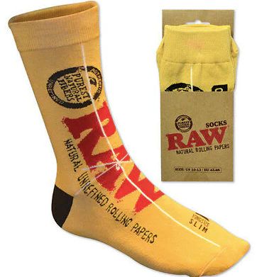 RAW ROLLING PAPER UNISEX SOCKS ONE SIZE FITS ALL