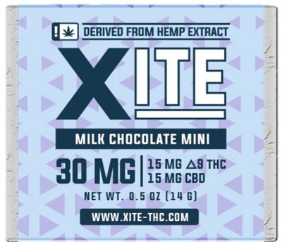 XITE 30MG MILK CHOCOLATE MINI