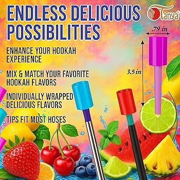TANYA HOOKAH LOLLIPOP TIPS ASSORTED FLAVORS TANYA HOOKAH LOLLIPOP TIPS ASSORTED FLAVORS