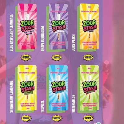 ZOUR STASH 2CT THC-A 2G PRE-ROLLS