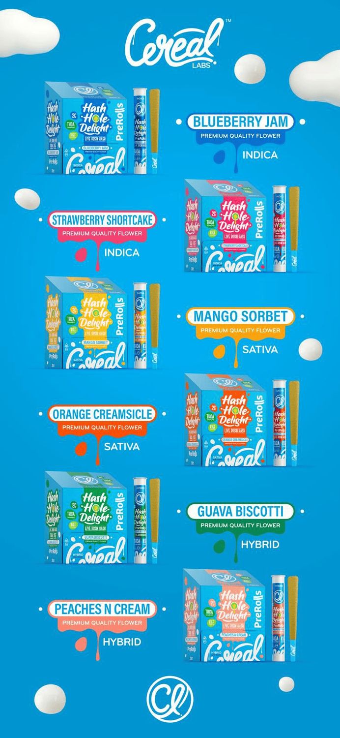 CEREAL HASH HOLE 2G THC-A KIEF PRE-ROLL