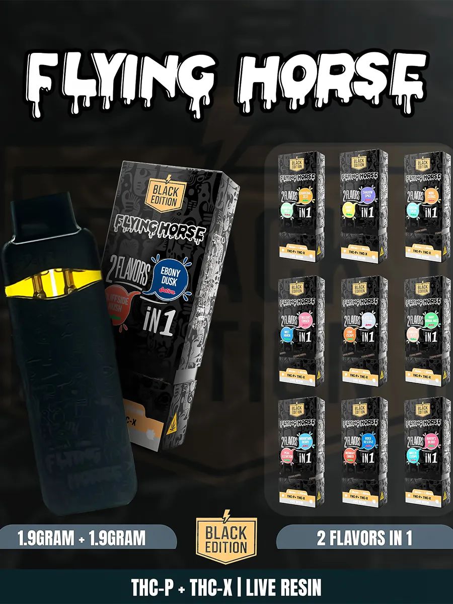 FLYING HORSE BLACK EDITION 2 IN 1 DISPOSABLE 1.9GX2