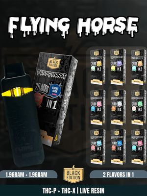 FLYING HORSE BLACK EDITION 2 IN 1 DISPOSABLE 1.9GX2