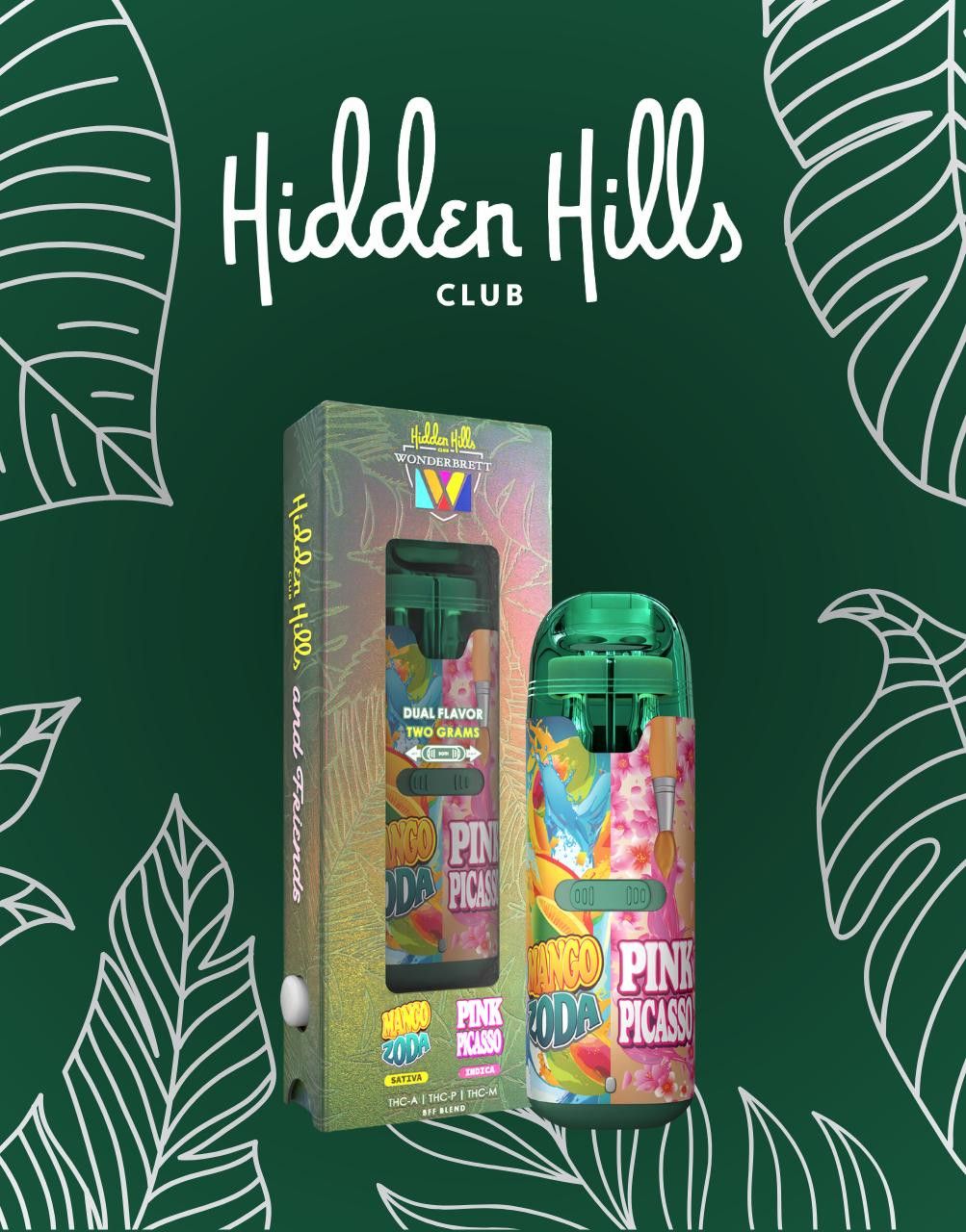 HIDDEN HILLS 2G DUAL FLAVOR DISPOSABLE HIDDEN HILLS 2G DUAL FLAVOR DISPOSABLE