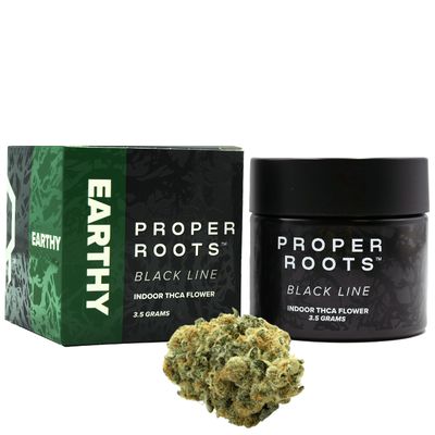 PROPER ROOTS BLACK LINE 3.5G FLOWER PROPER ROOTS BLACK LINE 3.5G FLOWER