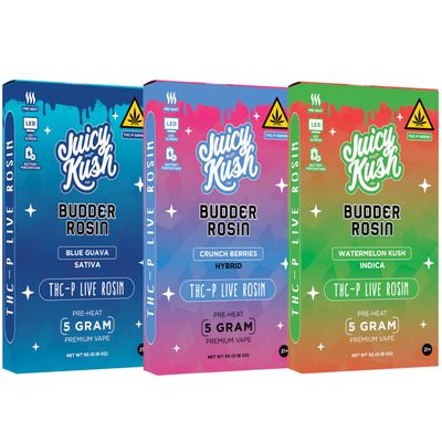 JUICY KUSH BUDDER ROSIN THC-P 5G DISPOSABLE