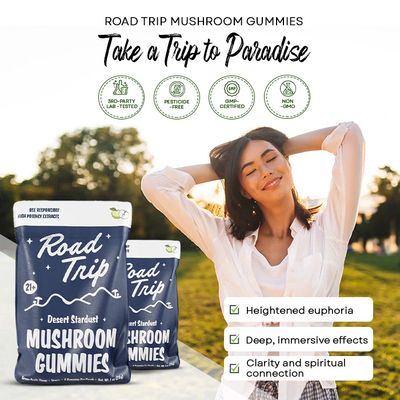 ROAD TRIP 28G DESERT STARDUST 8CT MUSHROOM GUMMY BAG ROAD TRIP 28G DESERT STARDUST 8CT MUSHROOM GUMMY BAG