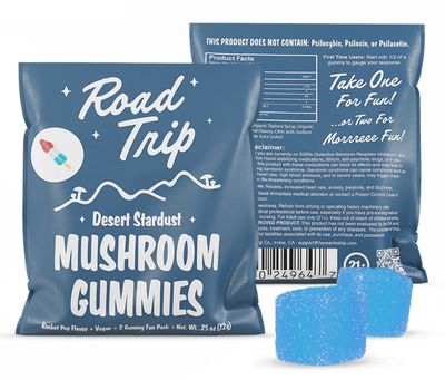 ROAD TRIP 7.2G DESERT STARDUST 2CT MUSHROOM GUMMY BAG ROAD TRIP 7.2G DESERT STARDUST 2CT MUSHROOM GUMMY BAG