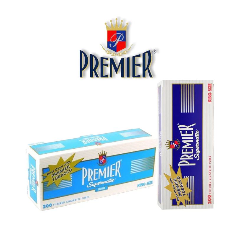 PREMIER SUPERMATIC 200CT KING SIZE CIGARETTE FILTER TUBES