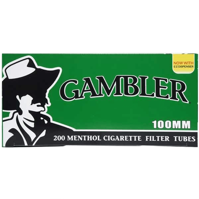 GAMBLER 200CT CIGARETTE FILTER TUBES 100MM