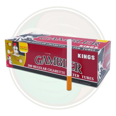 GAMBLER 200CT KING SIZE CIGARETTE FILTER TUBES