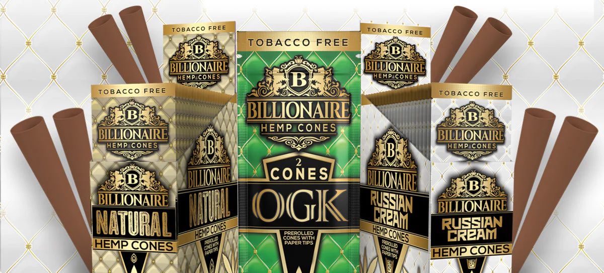 BILLIONAIRE 2CT HEMP CONES BILLIONAIRE 2CT HEMP CONES