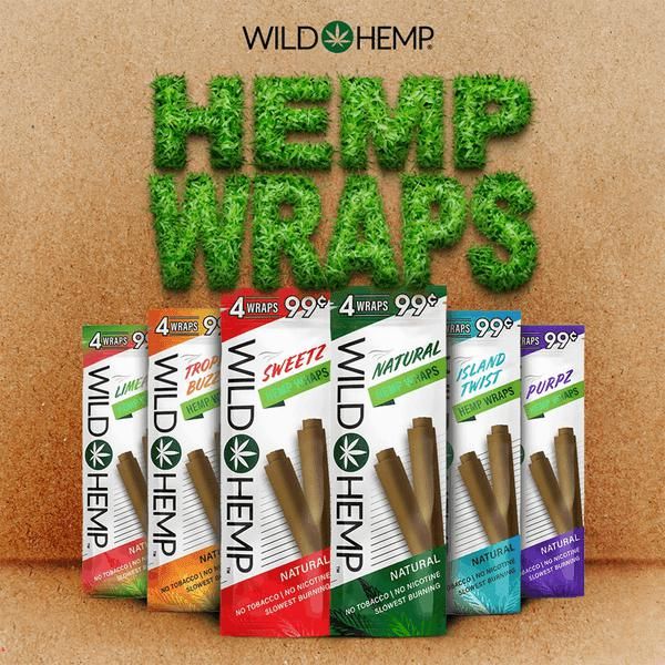 WILD HEMP 4CT HEMP WRAPS WILD HEMP 4CT HEMP WRAPS
