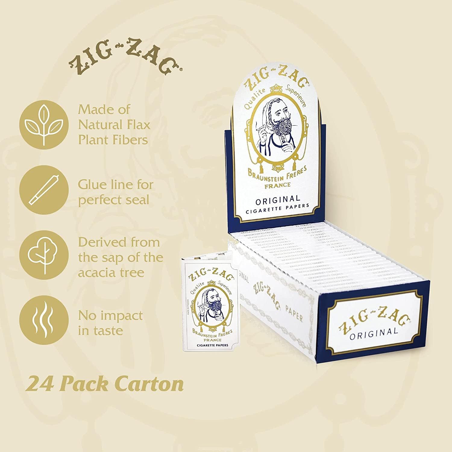 ZIG ZAG WIDE ROLLING PAPER 32CT BOOKLET ZIG ZAG WIDE ROLLING PAPER 32CT BOOKLET