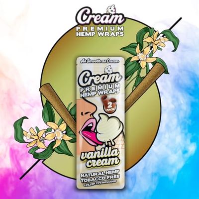 CREAM 2CT PREMIUM HEMP WRAPS CREAM 2CT PREMIUM HEMP WRAPS