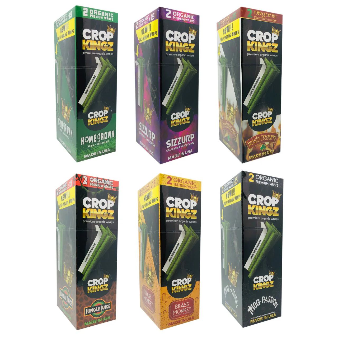 CROP KINGZ 2CT ORGANIC PREMIUM WRAPS