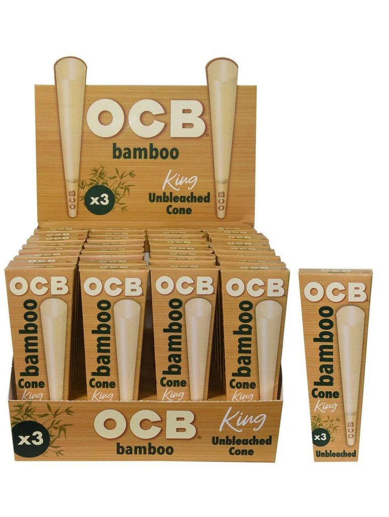 OCB BAMBOO 3CT KING SIZE CONES OCB BAMBOO 3CT KING SIZE CONES