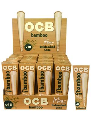 OCB BAMBOO 10CT MINI SIZE CONES OCB BAMBOO 10CT MINI SIZE CONES