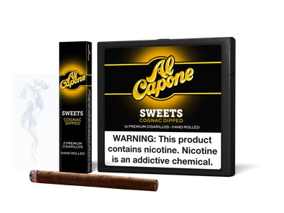 AL CAPONE SWEETS 10CT COGNAC DIPPED CIGARILLOS AL CAPONE SWEETS 10CT COGNAC DIPPED CIGARILLOS
