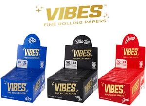 VIBES KING SIZE SLIM 33CT ROLLING PAPER BOOKLET VIBES KING SIZE SLIM 33CT ROLLING PAPER BOOKLET