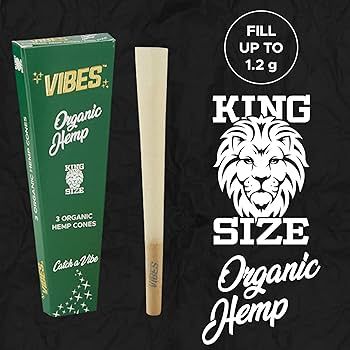 VIBES KING SIZE 3CT CONE PACK VIBES KING SIZE 3CT CONE PACK