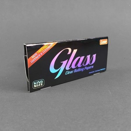 GLASS KING SIZE CLEAR ROLLING PAPER GLASS KING SIZE CLEAR ROLLING PAPER