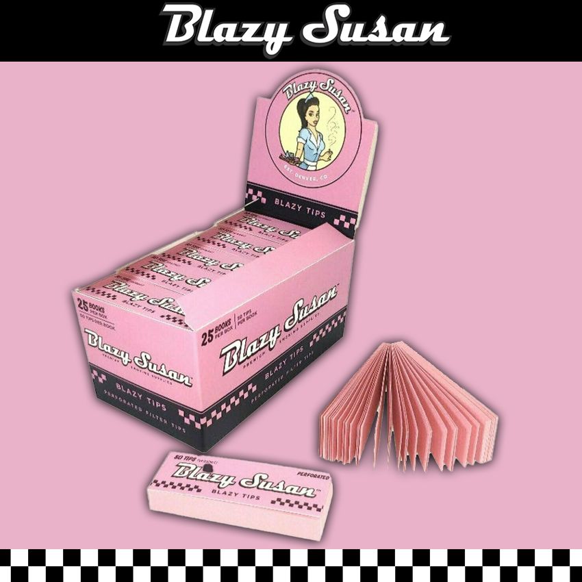 BLAZY SUSAN PERFORATED TIPS 50CT BOOKLET BLAZY SUSAN PERFORATED TIPS 50CT BOOKLET