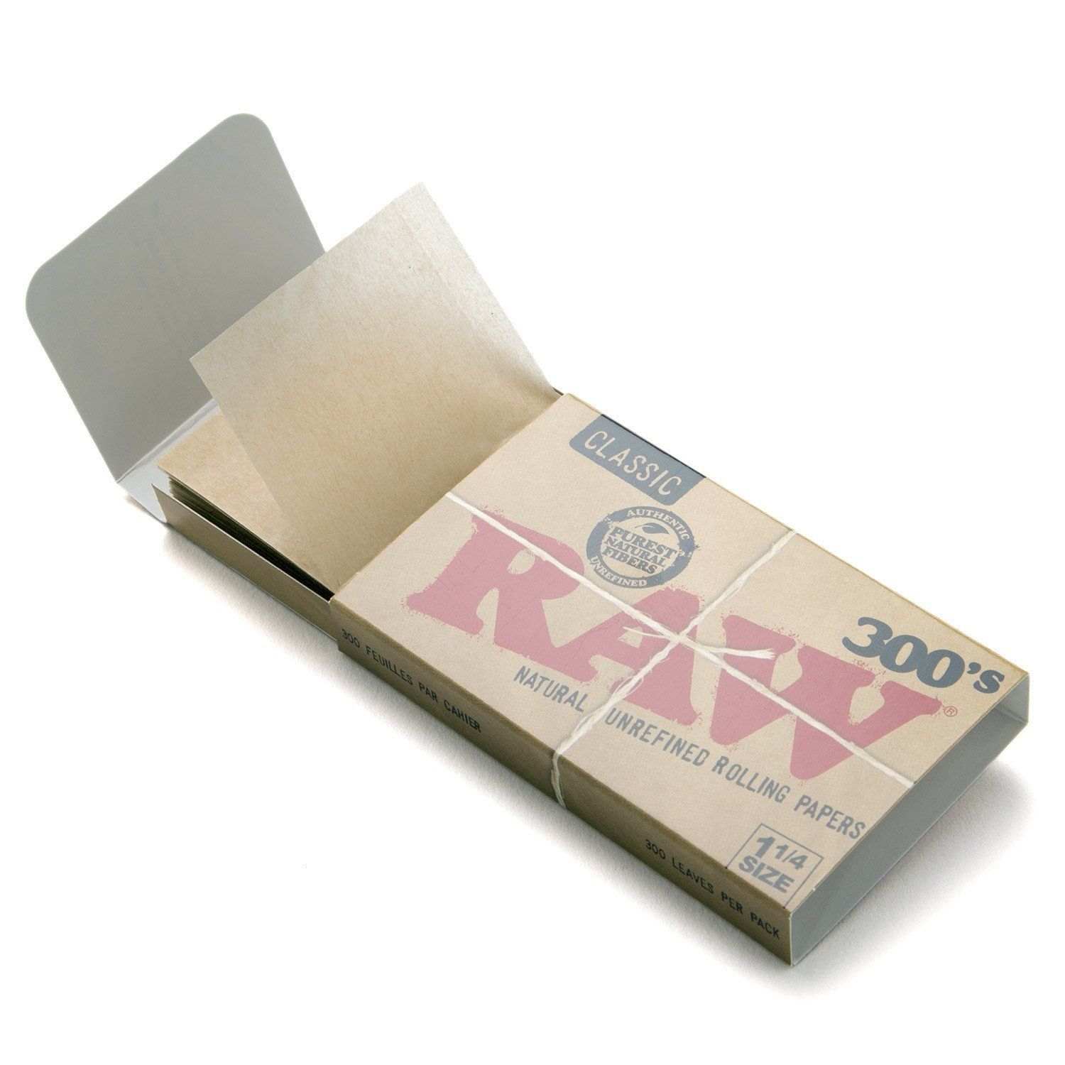 RAW 300'S CLASSIC 1 1/4 ROLLING PAPER RAW 300'S CLASSIC 1 1/4 ROLLING PAPER