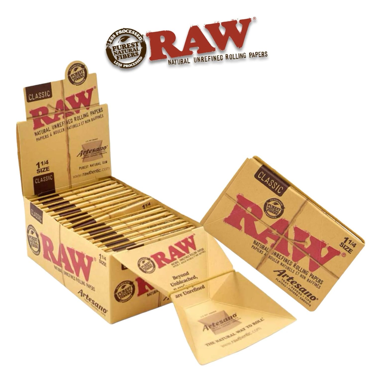 RAW ARTESANO 1 1/4 CLASSIC ROLLING PAPER