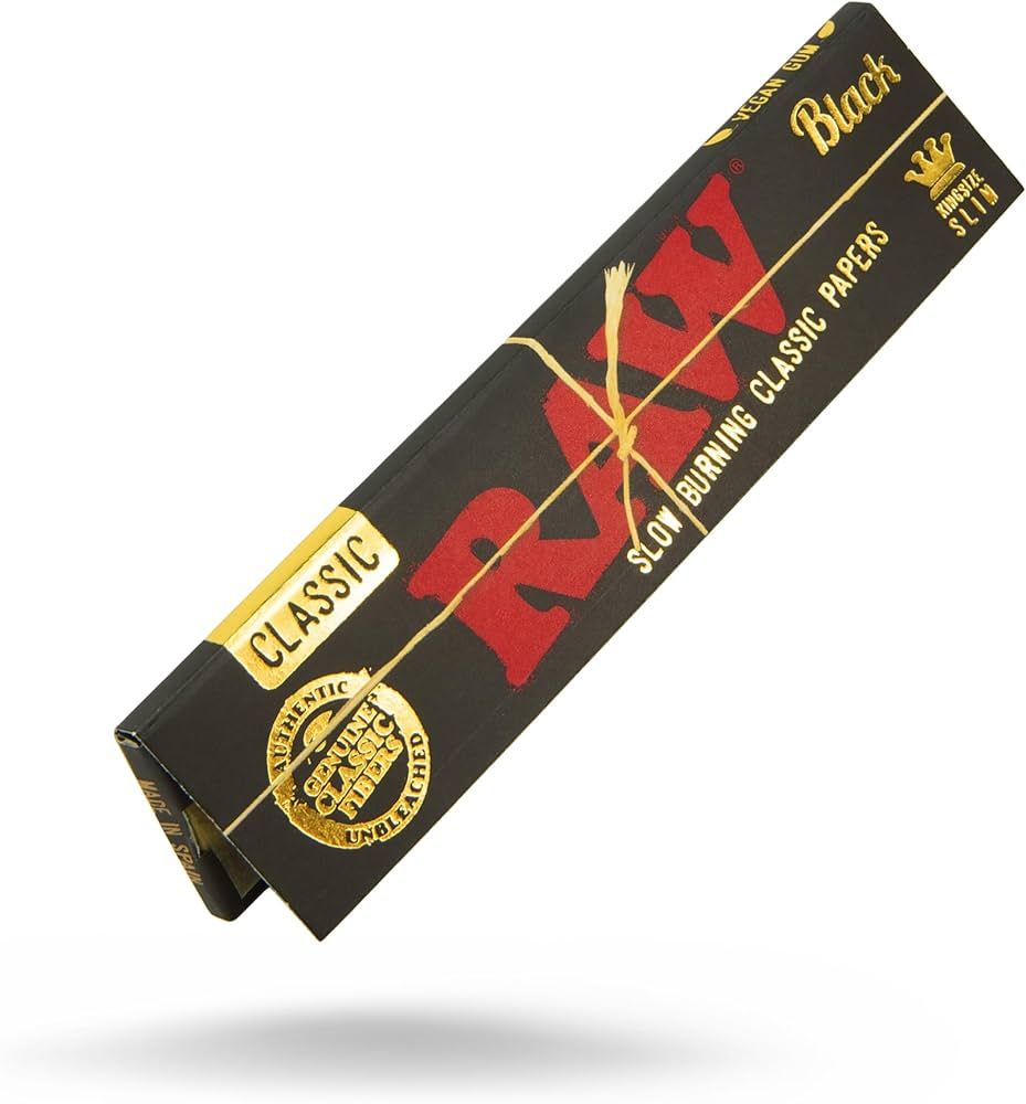 RAW BLACK KING SIZE SLIM ROLLING PAPER RAW BLACK KING SIZE SLIM ROLLING PAPER
