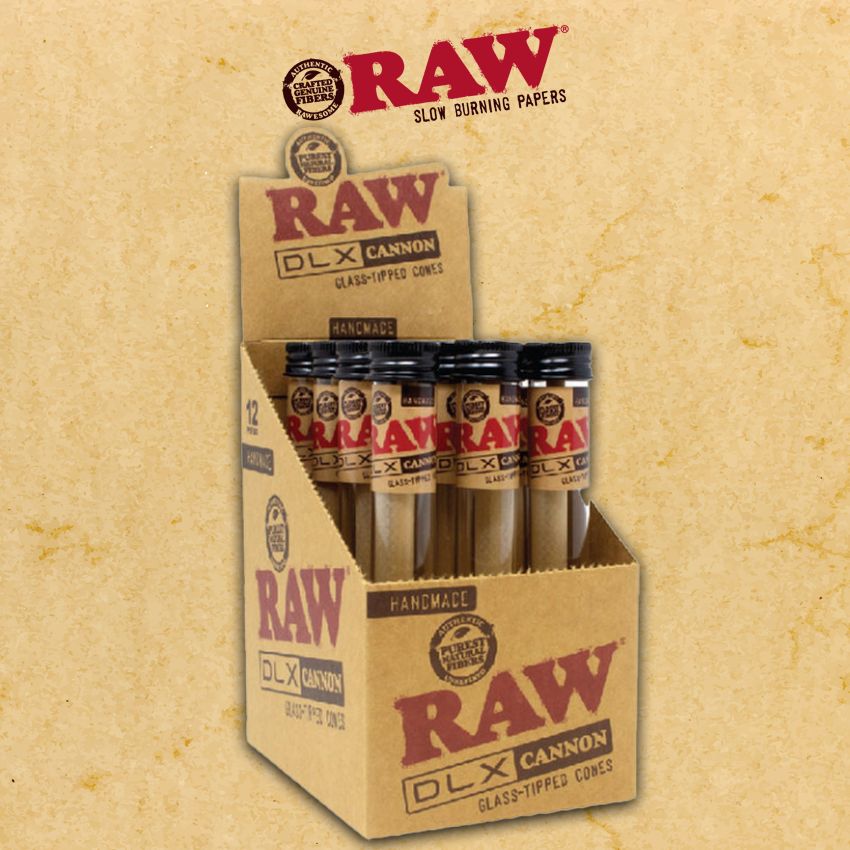 RAW DLX CANNON GLASS TIPPED CONES RAW DLX CANNON GLASS TIPPED CONES