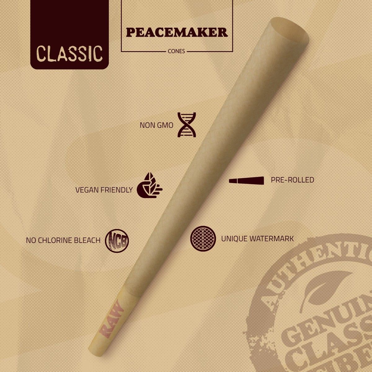 RAW CLASSIC PEACEMAKER CONES 3CT