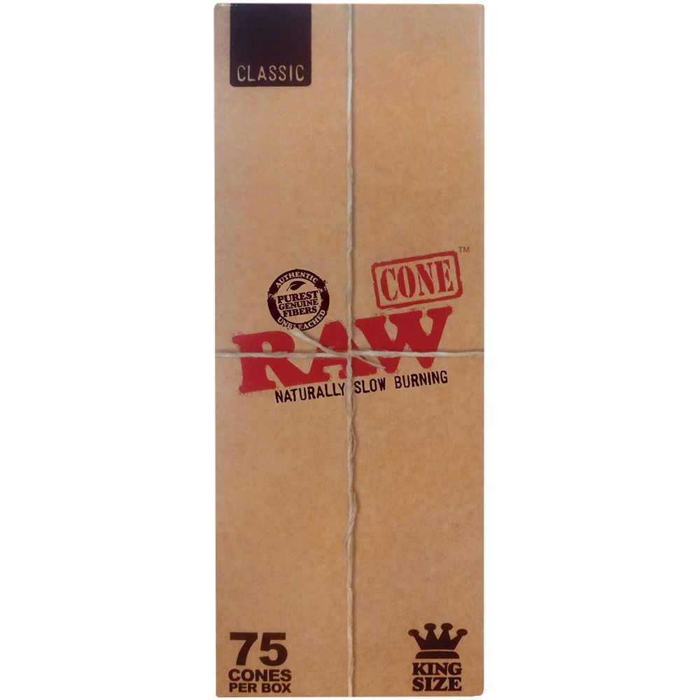 RAW CLASSIC KING SIZE CONES 75CT RAW CLASSIC KING SIZE CONES 75CT