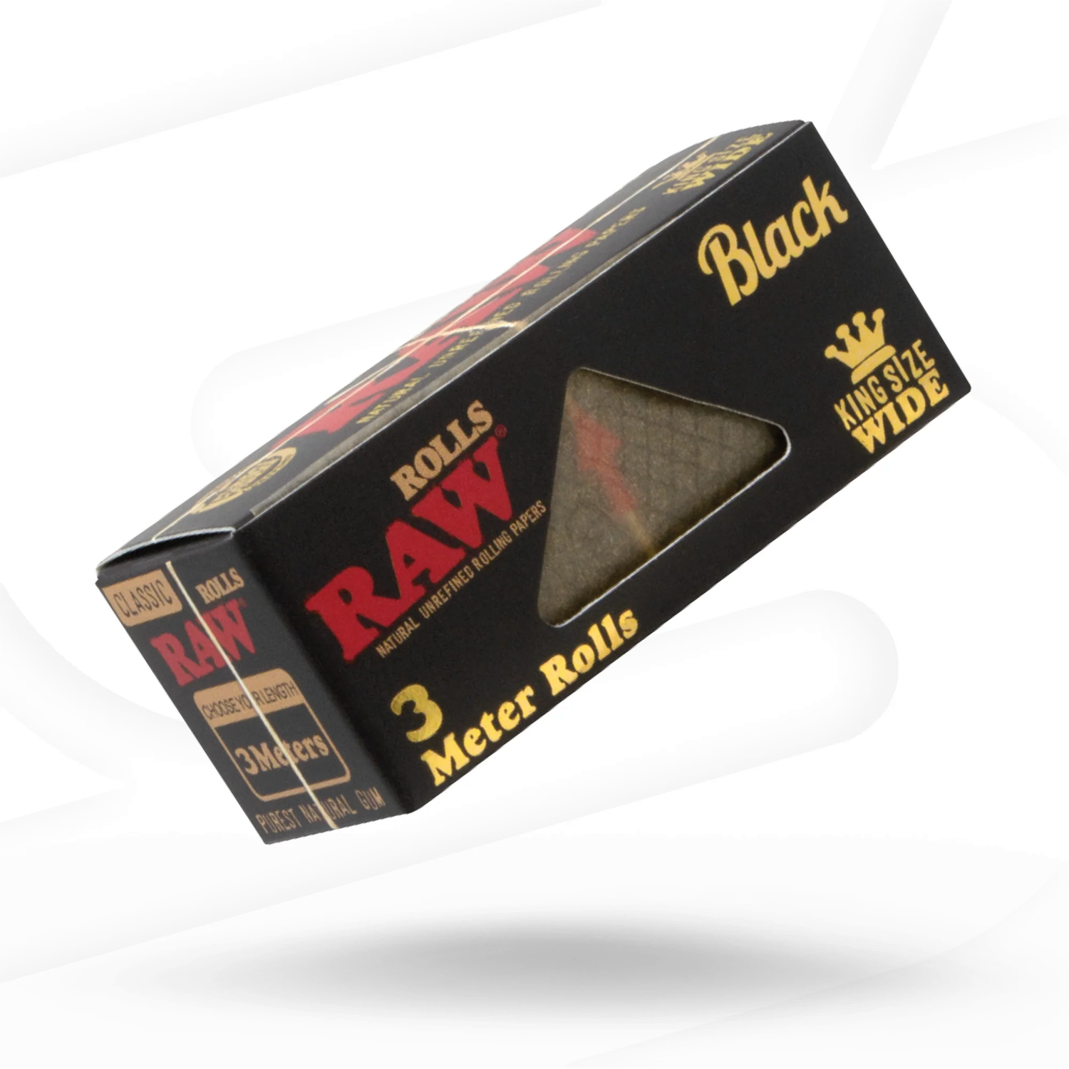 RAW CLASSIC BLACK KING SIZE WIDE 3 METER ROLL RAW CLASSIC BLACK KING SIZE WIDE 3 METER ROLL