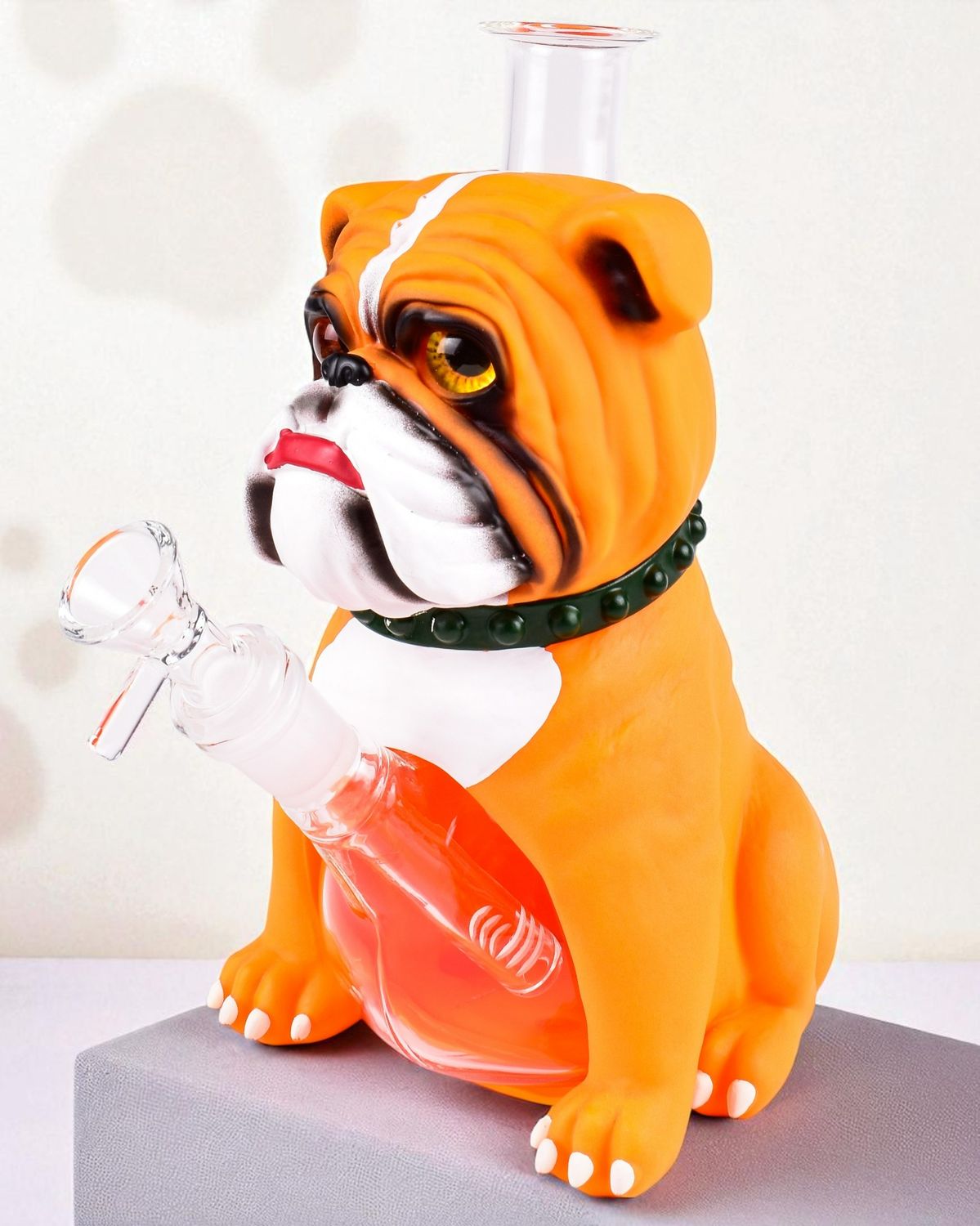 BULLDOG DESIGN PREMIUM GLASS 10" WATER PIPE