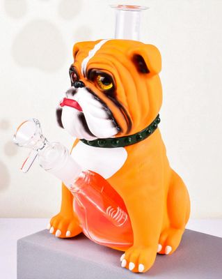 BULLDOG DESIGN PREMIUM GLASS 10" WATER PIPE