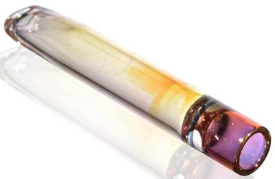 GOLD FUMING 3" GLASS CHILLUM