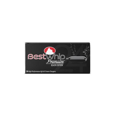 BEST WHIP PREMIUM BLACK EDITION 9G CREAM CHARGERS 24CT