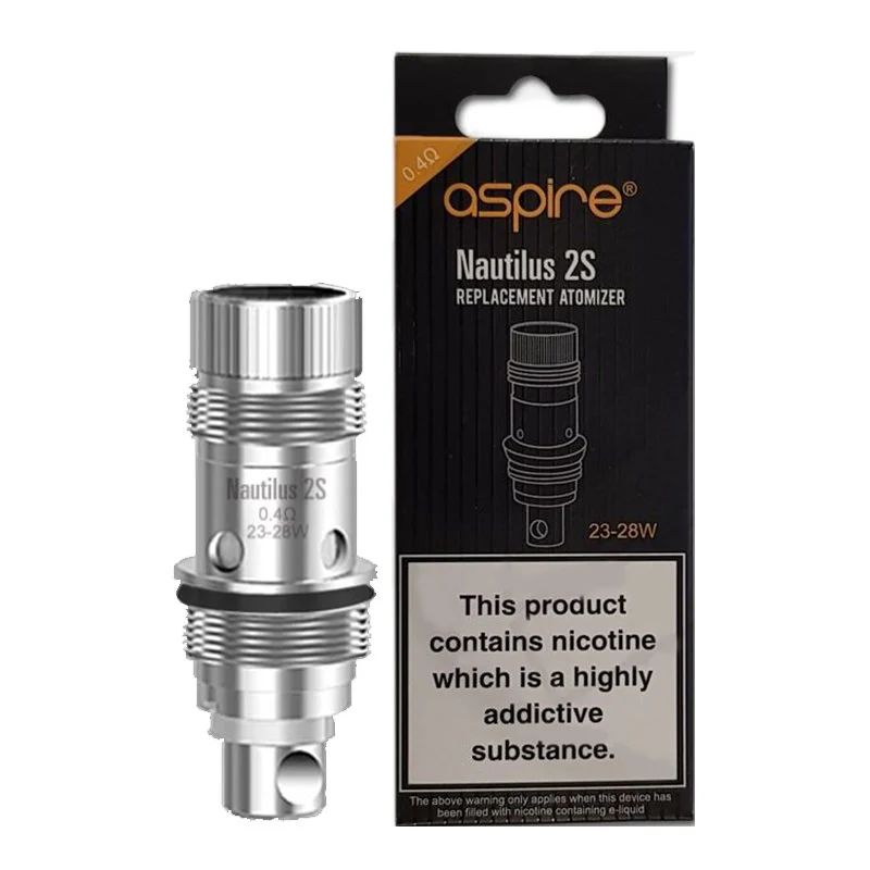 ASPIRE NAUTILUS 2S REPLACEMENT ATOMIZER 23W-28W 5CT