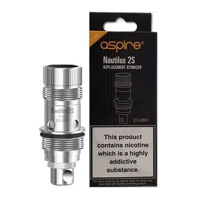 ASPIRE NAUTILUS 2S REPLACEMENT ATOMIZER 23W-28W 5CT