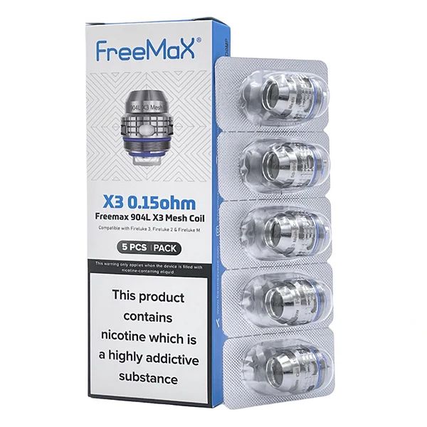 FREEMAX X3 MESH COIL 0.15 OHM 5CT