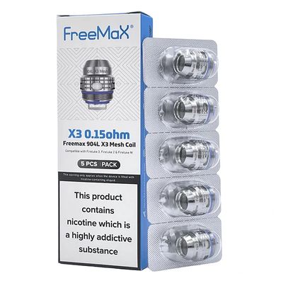 FREEMAX X3 MESH COIL 0.15 OHM 5CT