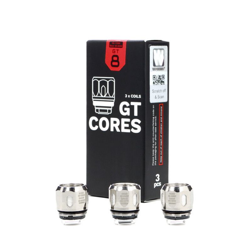 VAPORESSO GT CORES 8 COILS 3CT VAPORESSO GT CORES 8 COILS 3CT