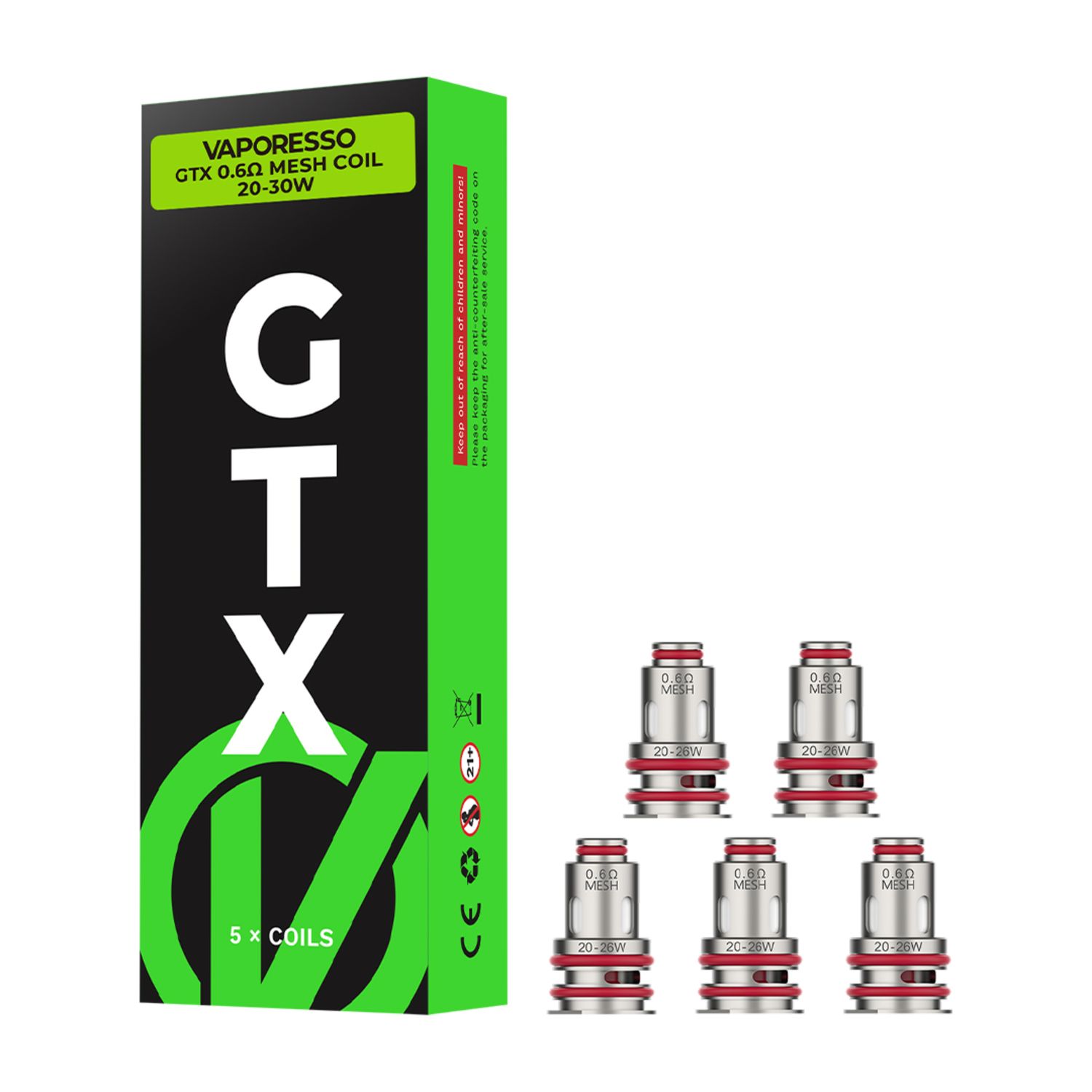VAPORESSO GTX 0.6 MESH COIL 5CT