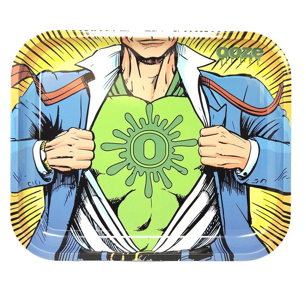 OOZE X-LARGE METAL ROLLING TRAY ASSORTED DESIGNS